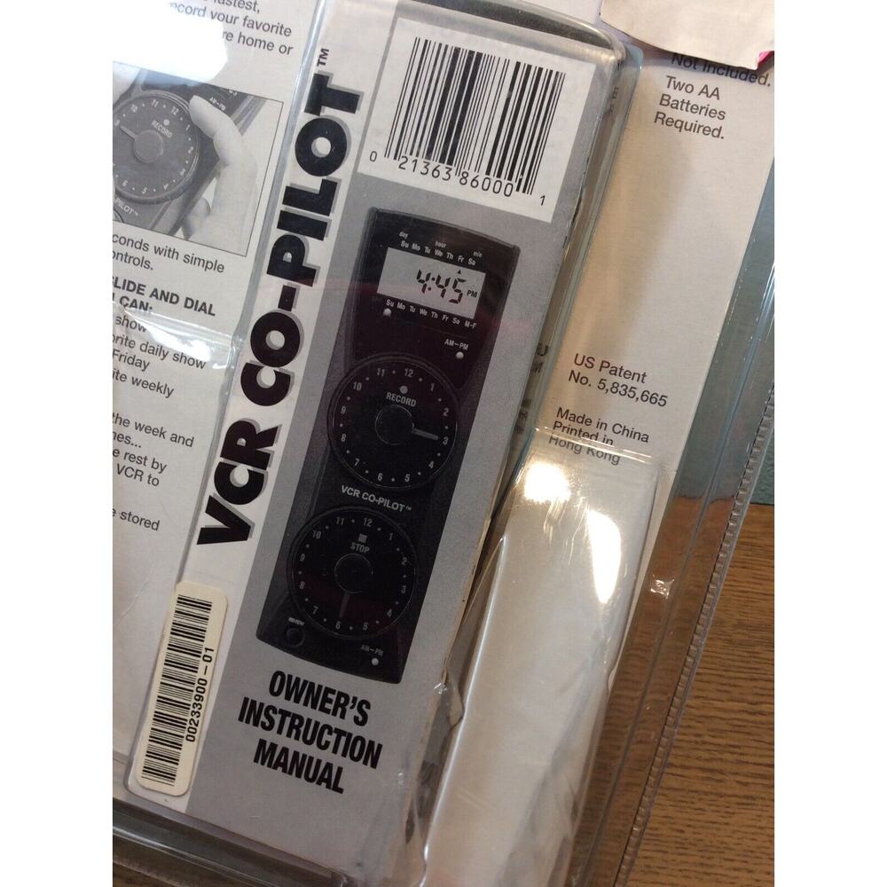 VTG VCR COPILOT Timer Remote Record Your Favorite TV Shows Free Shipping NEW - Picture 4 of 7
